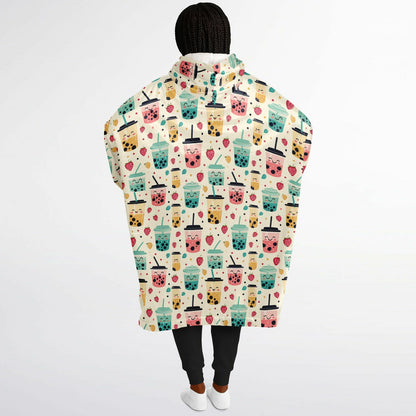 Custom NAME / TEXT Snug Hoodie - All over Print - Boba