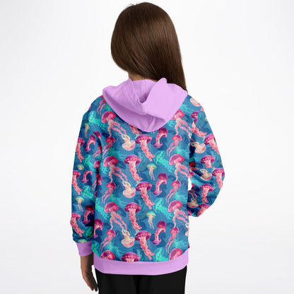 Fashion Kids Hoodie - Pink Ocean