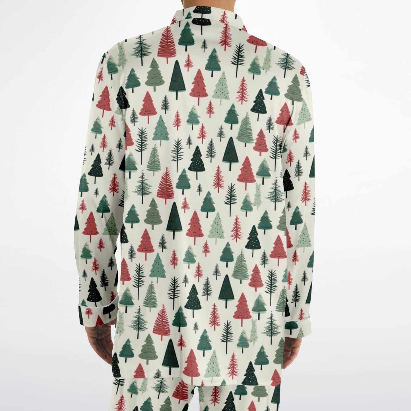 Men's Satin Set Pajamas - Christmas Tree