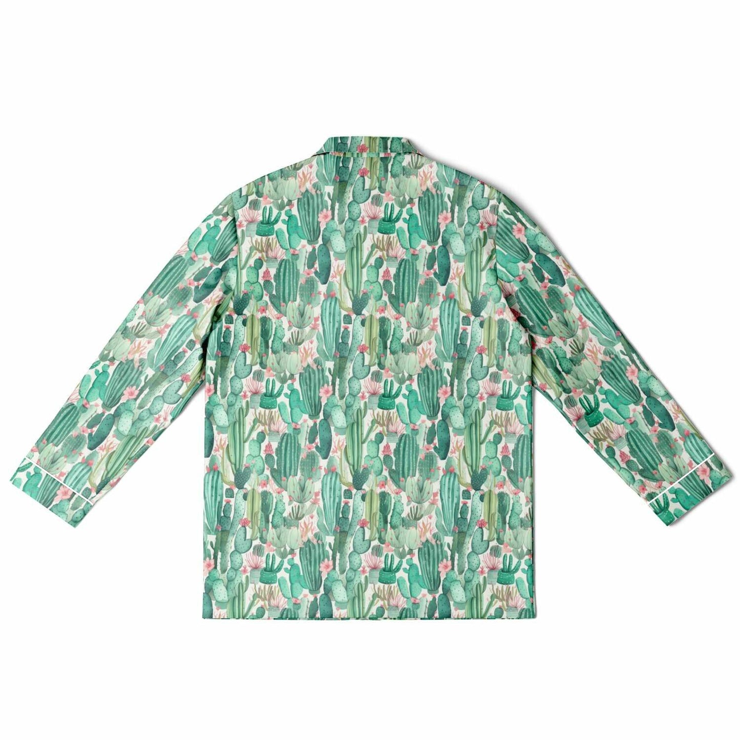 Men's Satin Set Pajamas - Plants