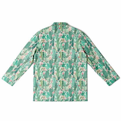 Men's Satin Set Pajamas - Plants