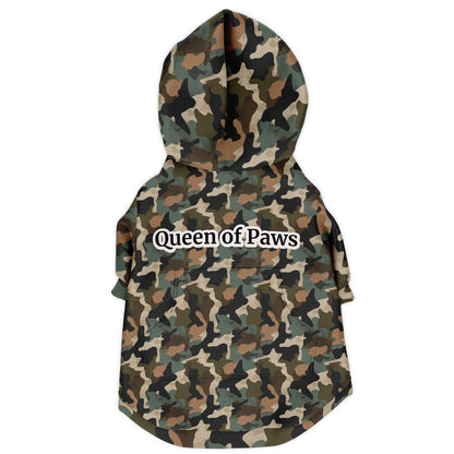 Custom Text Dog Zip-Up Hoodie - AOP