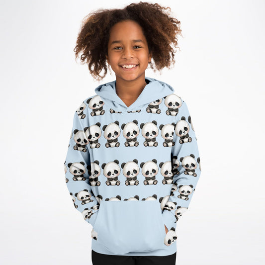 Fashion Kids Hoodie - Blue Panda