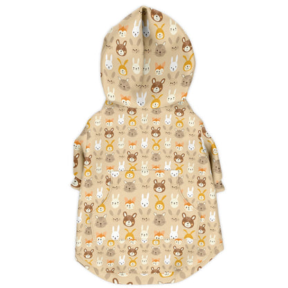 Athletic Dog Zip-Up Hoodie - Animal Prints