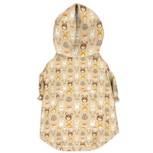 Athletic Dog Zip-Up Hoodie - Animal Prints