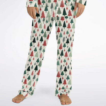 Men's Satin Set Pajamas - Christmas Tree