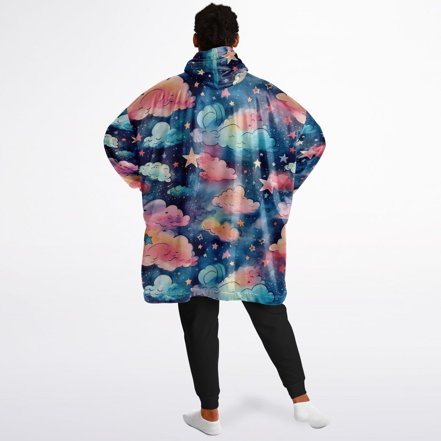 Custom Name and Custom Photo Snug Hoodie - All Over Print Sleep