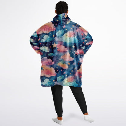 Custom Name and Custom Photo Snug Hoodie - All Over Print Sleep