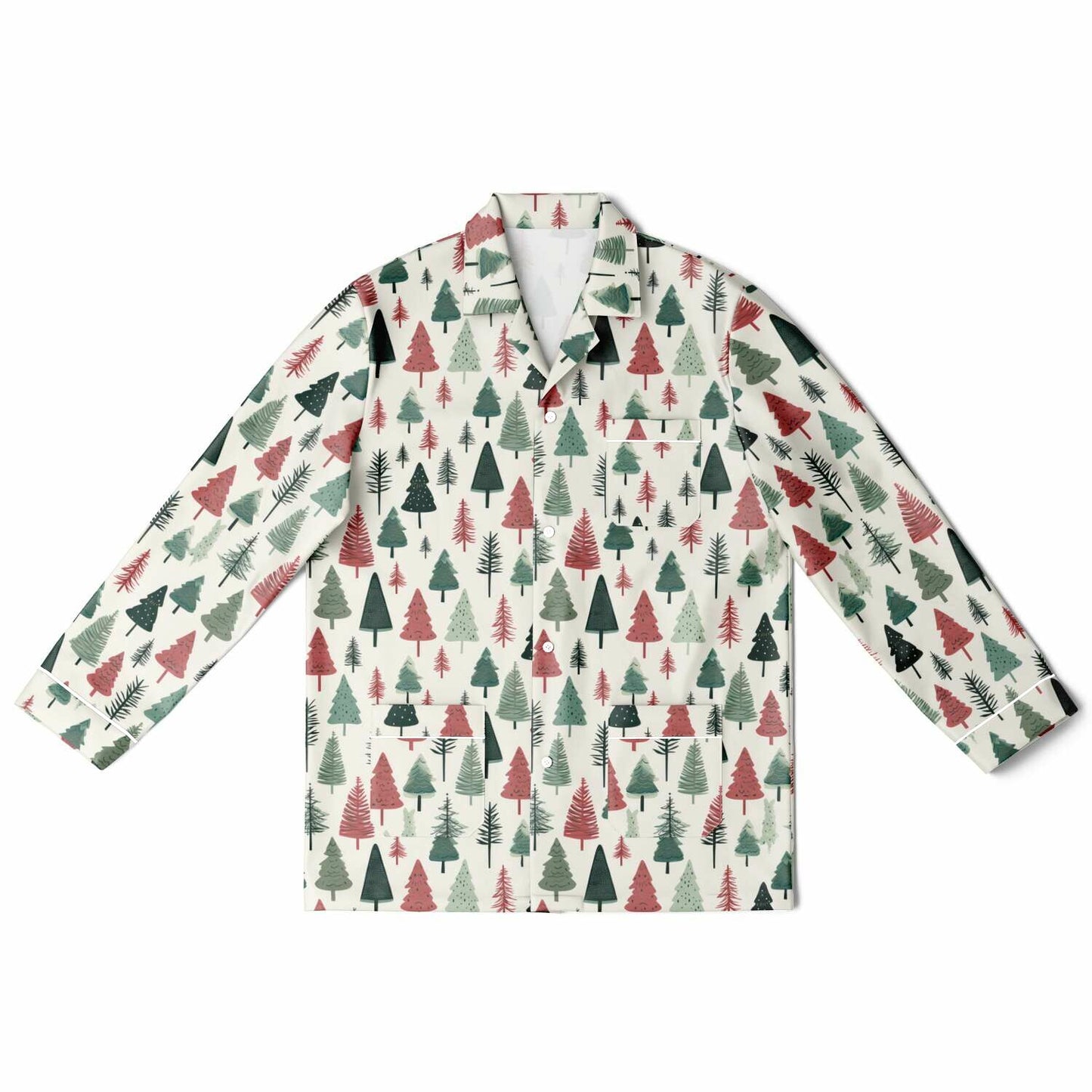 Men's Satin Set Pajamas - Christmas Tree