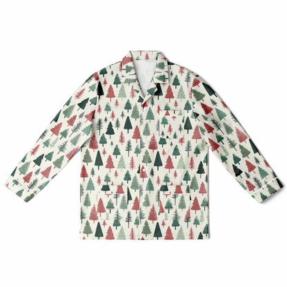 Men's Satin Set Pajamas - Christmas Tree