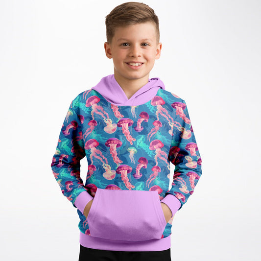 Fashion Kids Hoodie - Pink Ocean