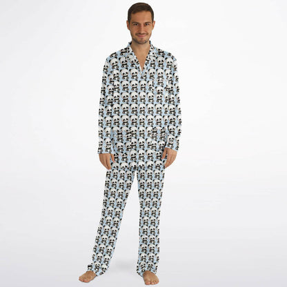 Men's Satin Set Pajamas - Panda