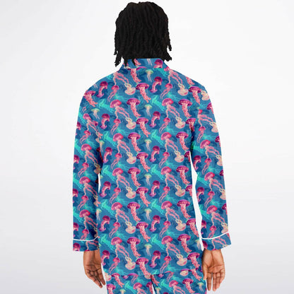 Men's Satin Set Pajamas - Ocean