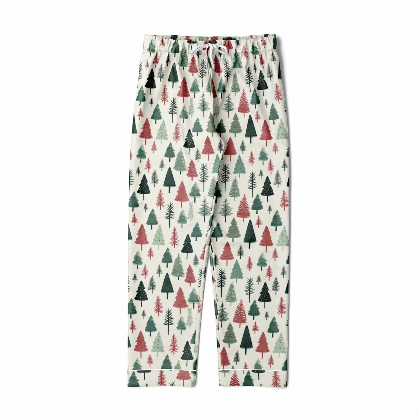 Men's Satin Set Pajamas - Christmas Tree