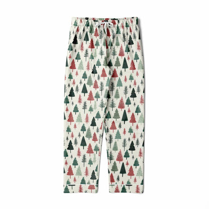 Men's Satin Set Pajamas - Christmas Tree