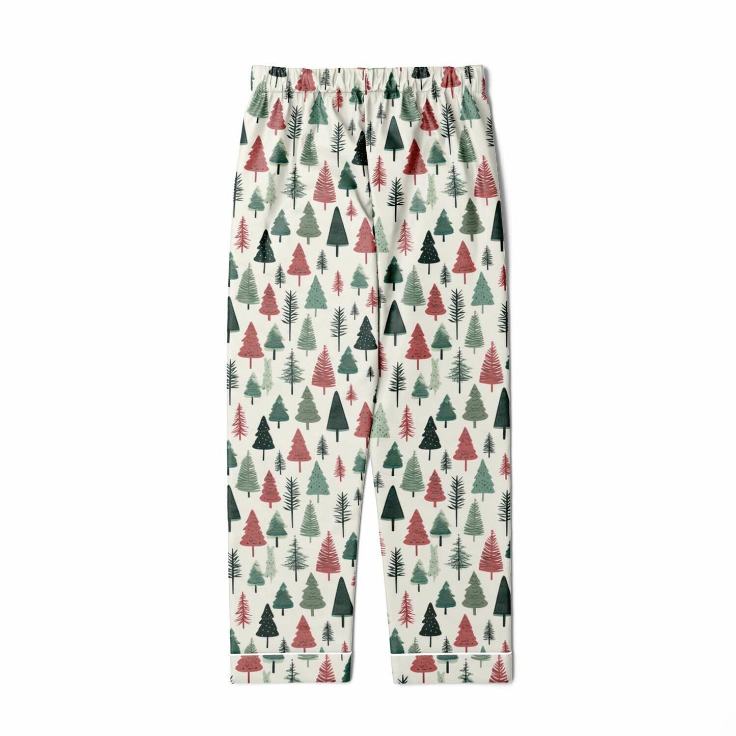Men's Satin Set Pajamas - Christmas Tree