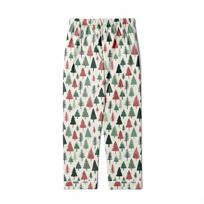 Men's Satin Set Pajamas - Christmas Tree