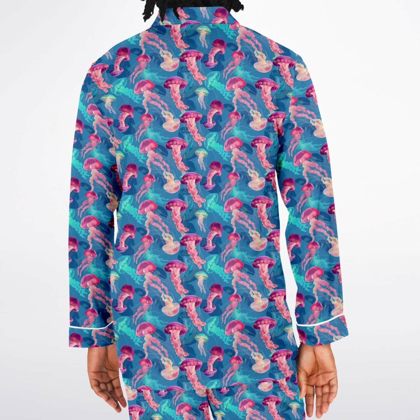 Men's Satin Set Pajamas - Ocean