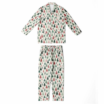 Men's Satin Set Pajamas - Christmas Tree