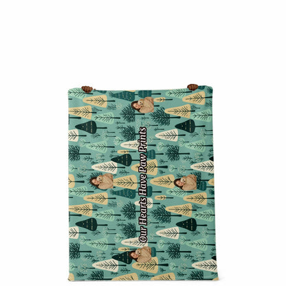 Custom Text / Photo Premium Microfleece Blanket - All Over Print - Trees