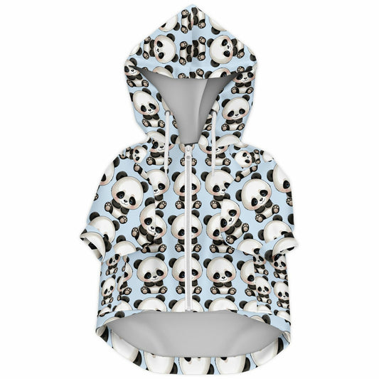Athletic Dog Zip-Up Hoodie - Panda Blue