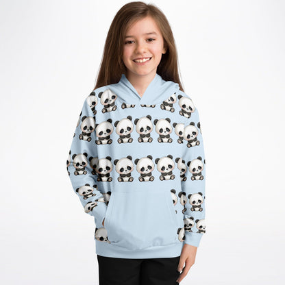 Fashion Kids Hoodie - Blue Panda