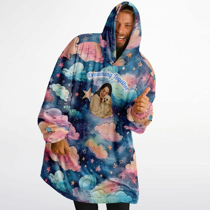 Custom Name and Custom Photo Snug Hoodie - All Over Print Sleep