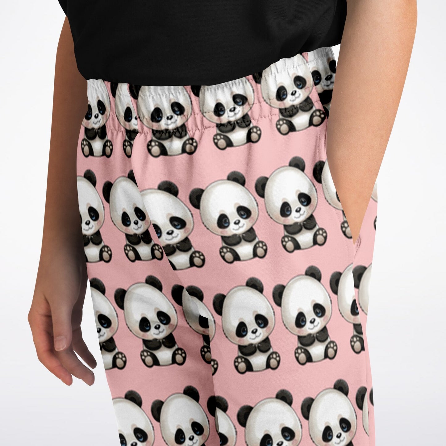 Fashion Kids/Youth Jogger - Panda Pink