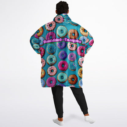 Custom Text Snug Hoodie - All Over Print - Donut