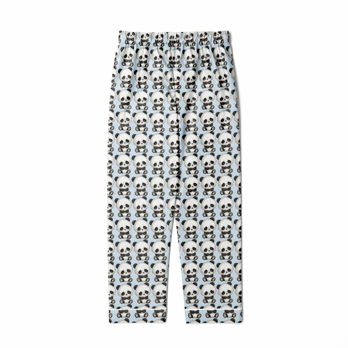 Men's Satin Set Pajamas - Panda