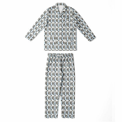 Men's Satin Set Pajamas - Panda