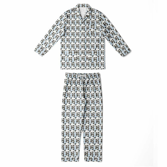 Men's Satin Set Pajamas - Panda