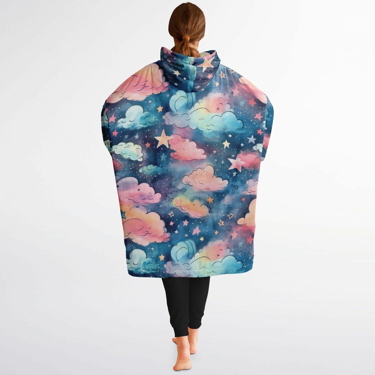 Custom Name and Custom Photo Snug Hoodie - All Over Print Sleep