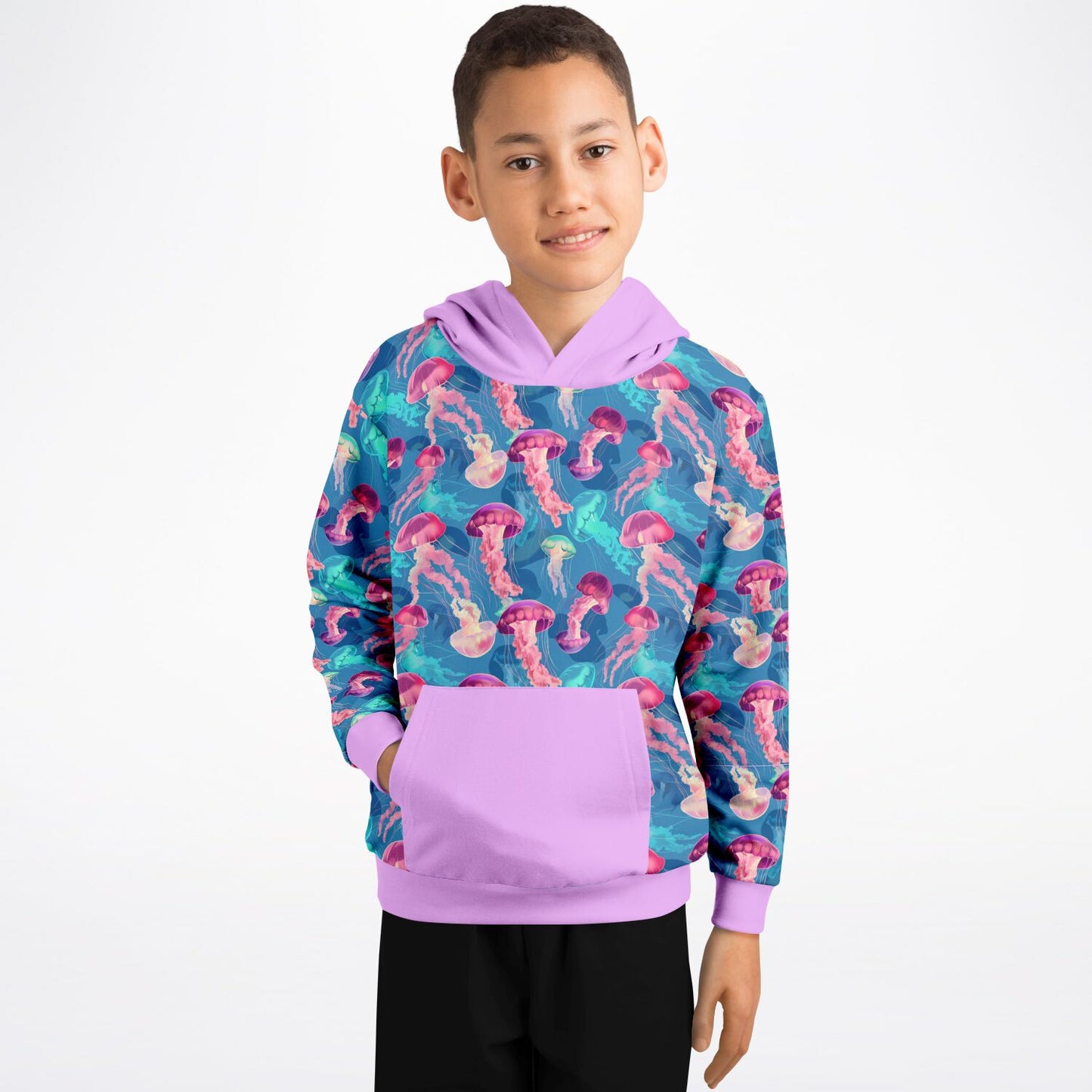 Fashion Kids Hoodie - Pink Ocean