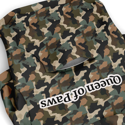 Custom Text Dog Zip-Up Hoodie - AOP