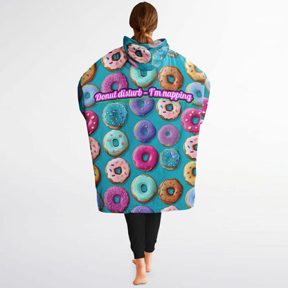 Custom Text Snug Hoodie - All Over Print - Donut
