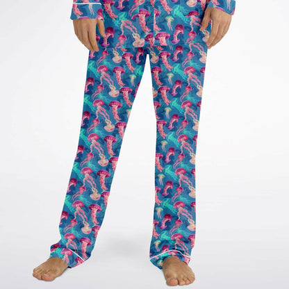 Men's Satin Set Pajamas - Ocean